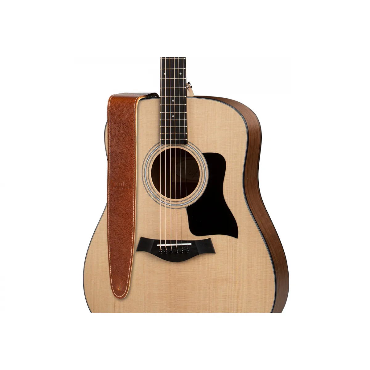 Taylor Guitars Taylor Leather Suede Back Medium Brown Pas do gitary - zdjecie 5