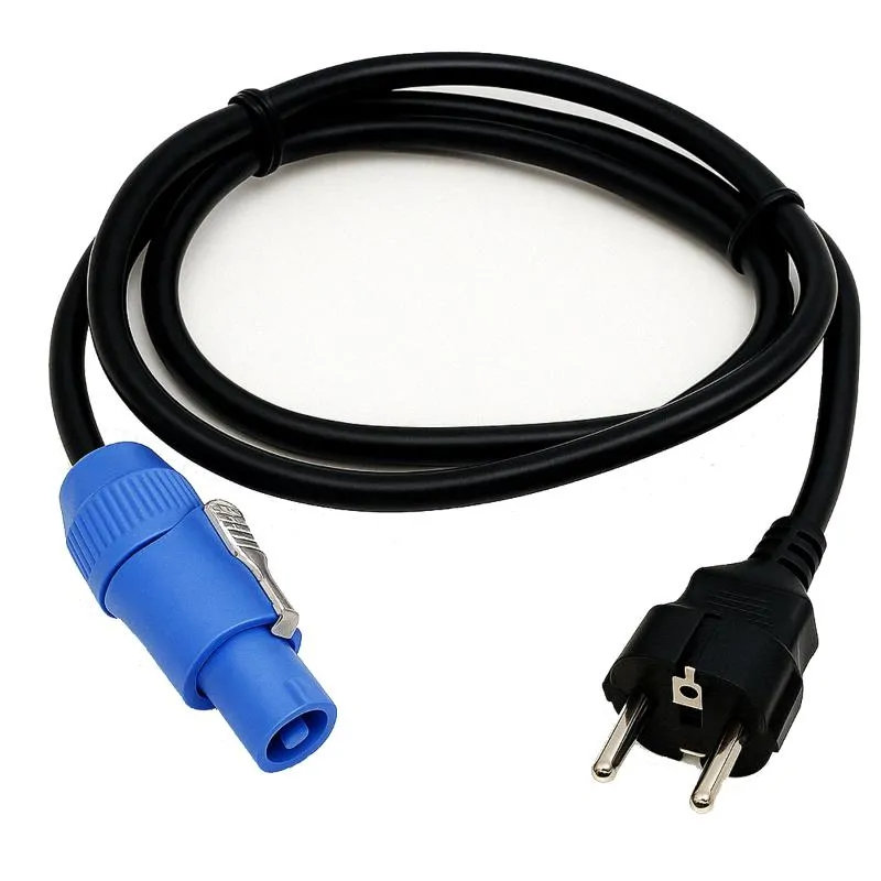 CABLE4ME CABLE4ME POWERCON IN 2M kabel przewód zasilający do oświetlenia nagłośnienia 3x2,5 mm² IP20 wtyczka typu F Schuko