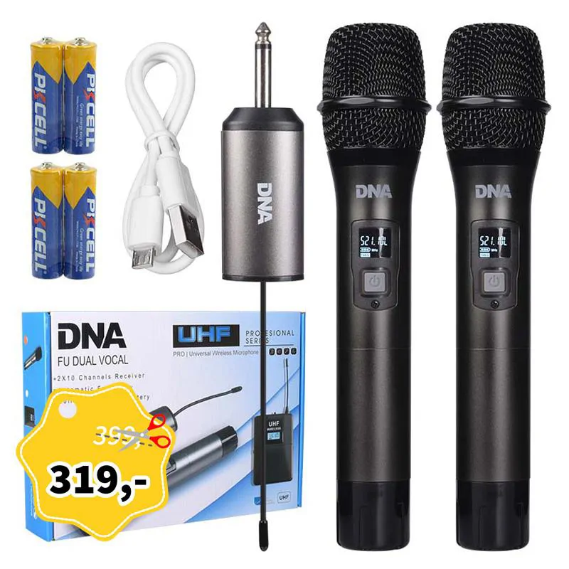 DNA DNA FU DUAL VOCAL wokalowy mikrofon bezprzewodowy